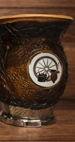 Decorated Yerba Mate Gourd