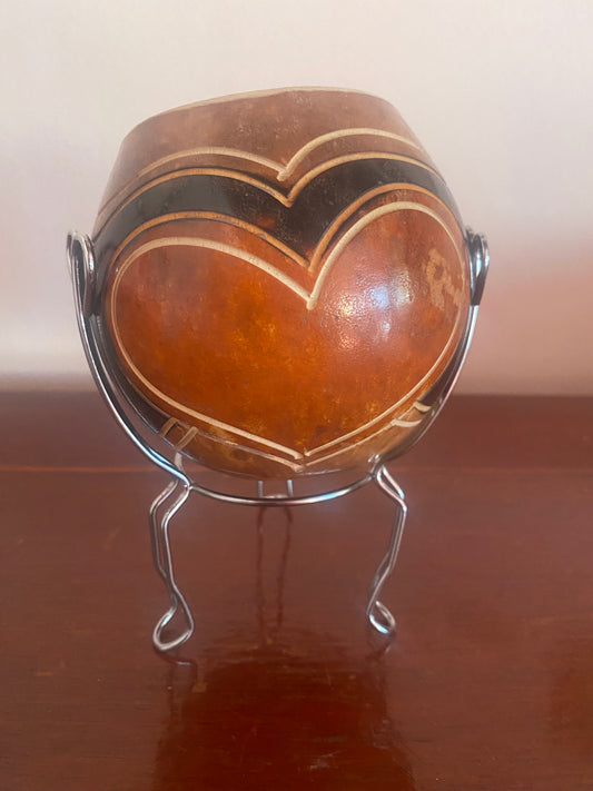 Gourd  “coquinho” Style with metal base