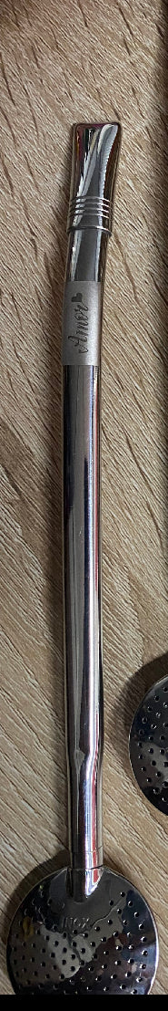 Design Stainless Steel Bombilla 23 cm - Yerba Mate & Chimarrão Straw