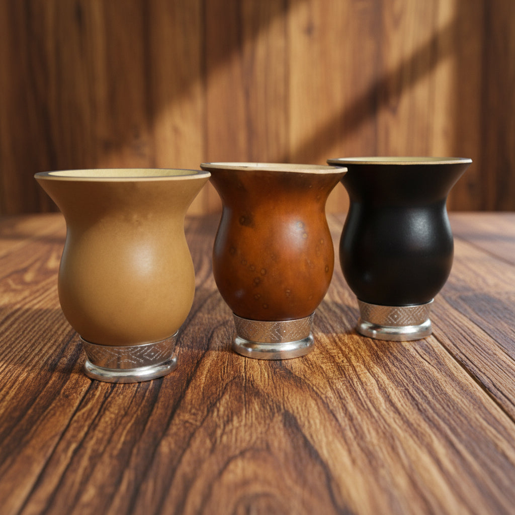 Cuia - Gourd Porongo with Stainless Base