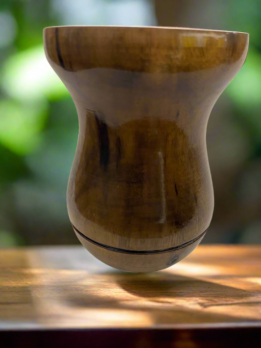 Natural Finish Wooden Gourd