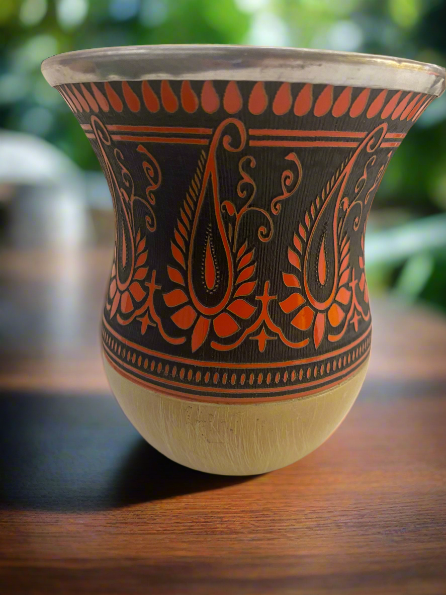 Orange blossom Tribal design