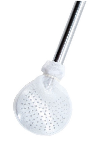 Bombilla Filter covering a bombilla over a white background.