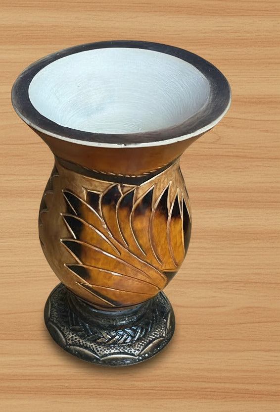 Decorated Yerba Mate Gourd