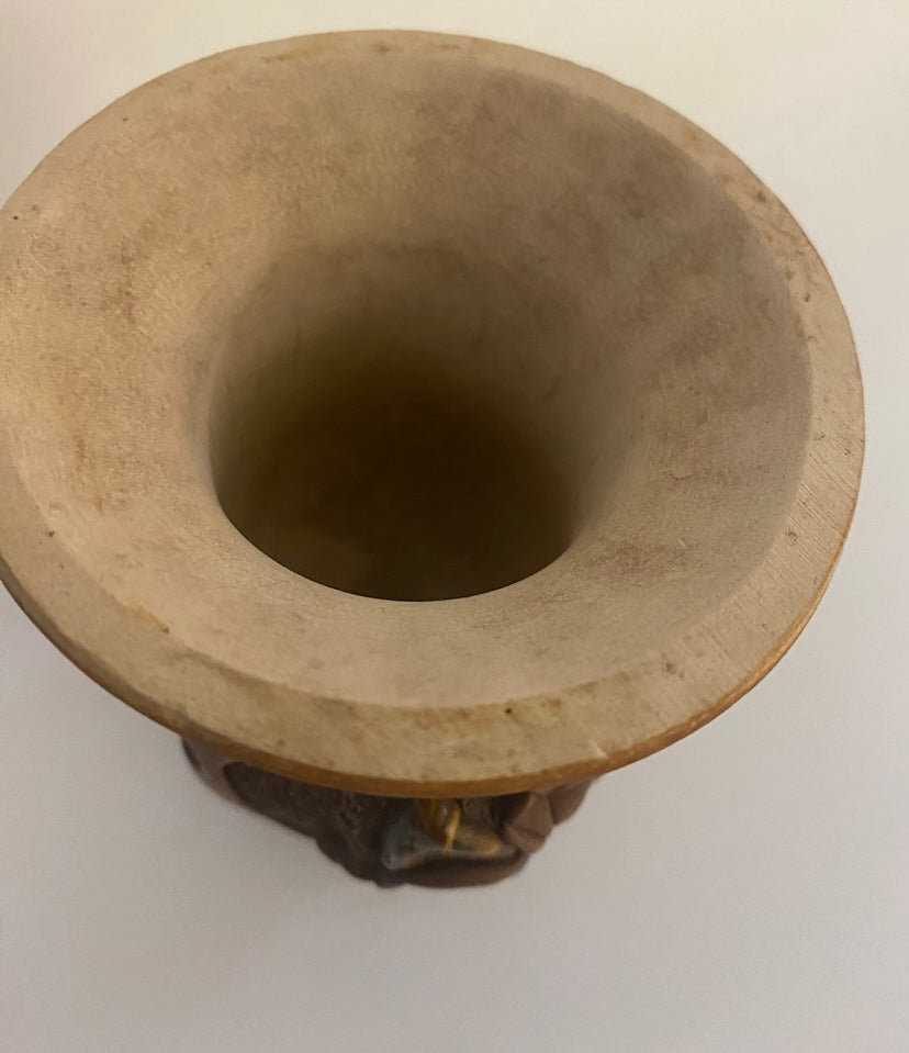 Top view of yerba mate gourd