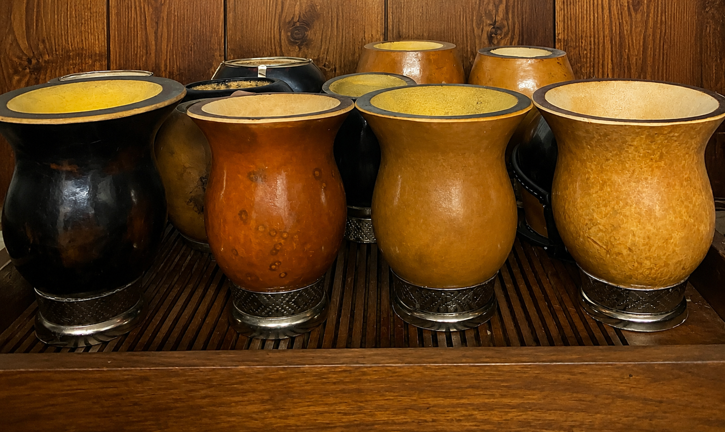 Cuia - Gourd Porongo with Stainless Base