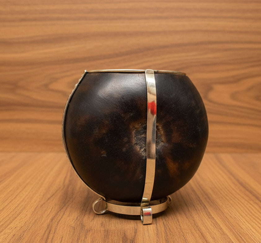 Calabash Yerba Mate Gourd – Traditional Galleta / Gajeta  Style, Hand-Finished