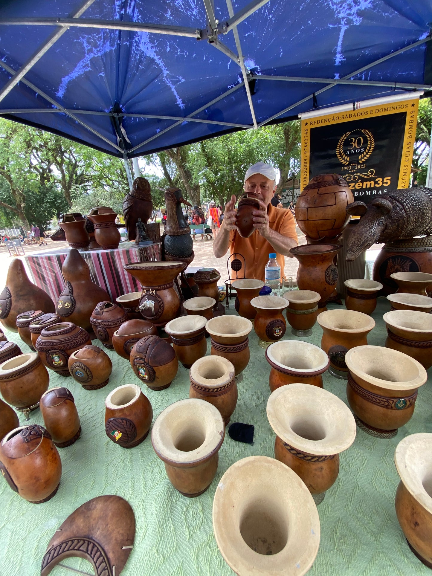 Handcrafted Calabash Yerba Mate Gourd by Alberi – Porto Alegre
